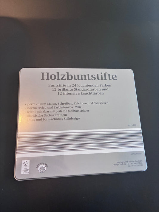 24 Buntstifte eingeschweißt und neu 12 Buntstifte + 12 leuchtende Stifte ✏️
